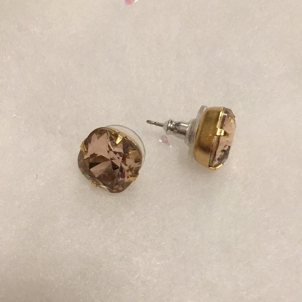 Pale Pink Stone Earrings
